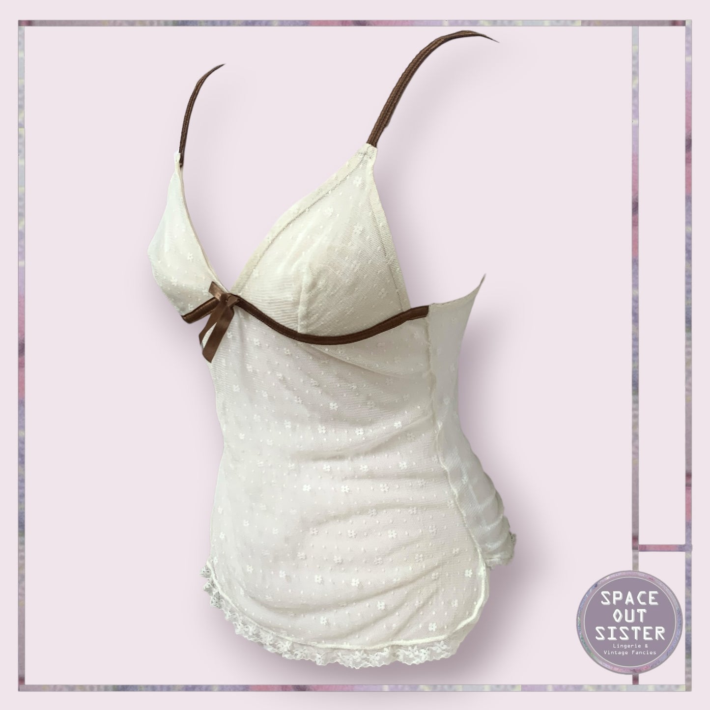 Creama & Coffee Lace Camisole