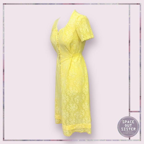 Vintage Hanro Cotton Lemon Nightdress