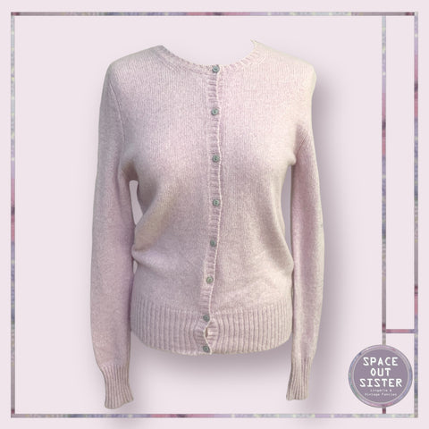 BNWT Cashmere Powder Pink Cardigan