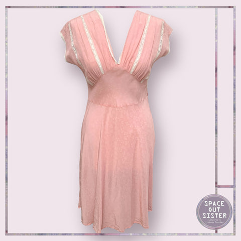 Vintage Circa 1940s Pastel Nightdress