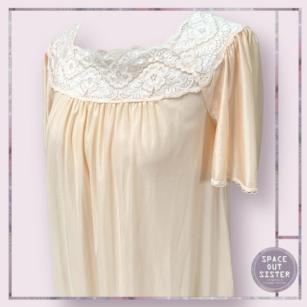 Vintage Square Neckline Nightdress