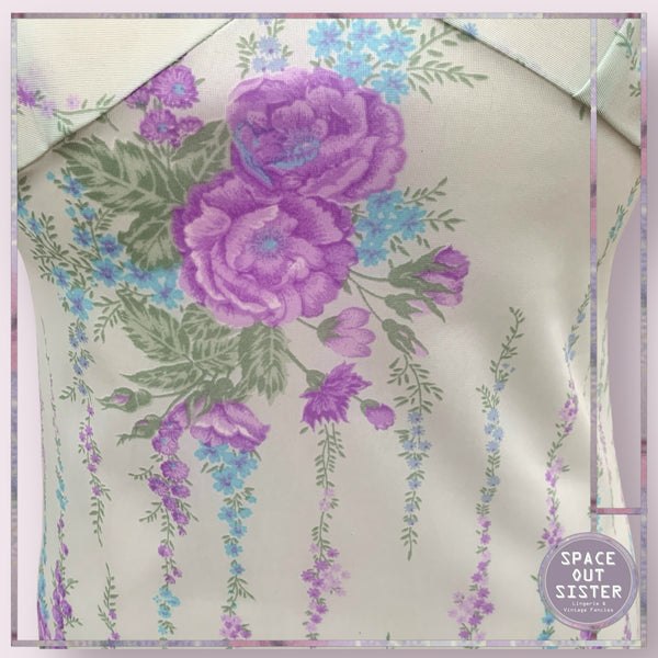 Vintage Mauve Garden Slip