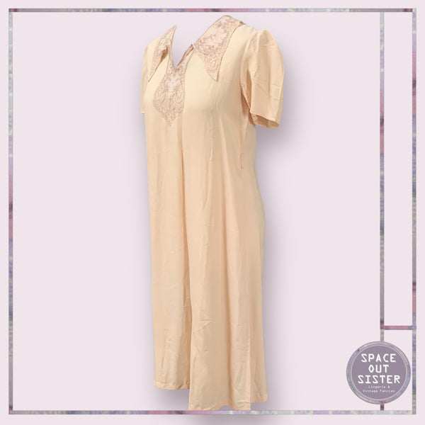 C.1930s Vintage Barely There Peach Nightdress