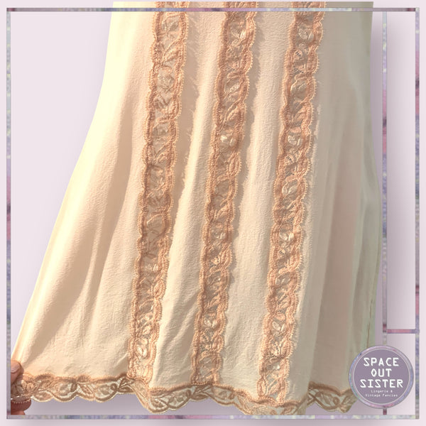 Lá Perla Silk Peach Mini Nightdress