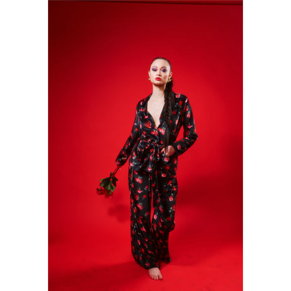 New Velvet Wide Leg PJ Set by Kilo Brava