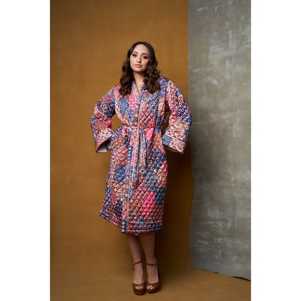 New Patchwork Midi Quilted Robe by Kilo Brava