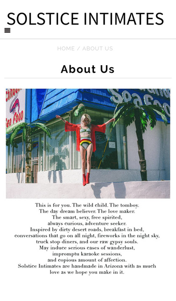 New ‘Petal’ Limited Edition Bodysuit by Solstice Intimates