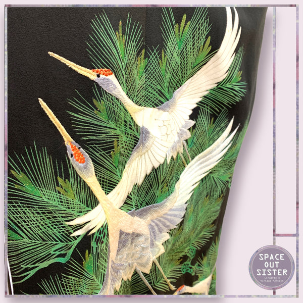 Vintage Crane Kimono