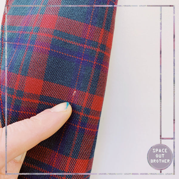 Vintage Plaid Dressing Gown