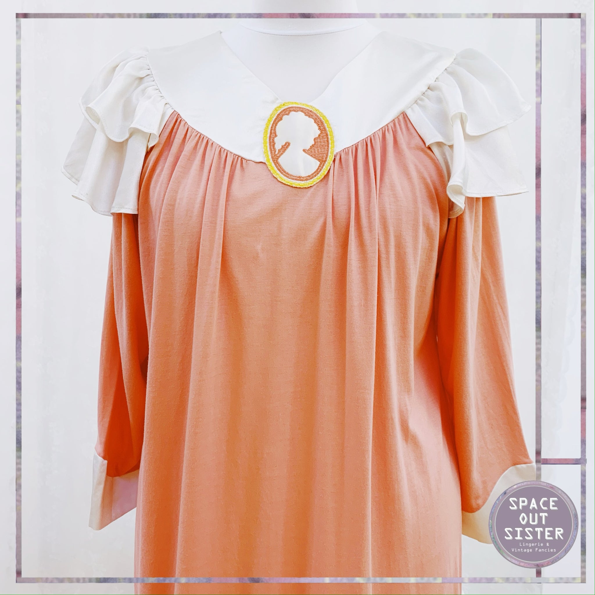 Vintage Cameo Cotton Nightdress