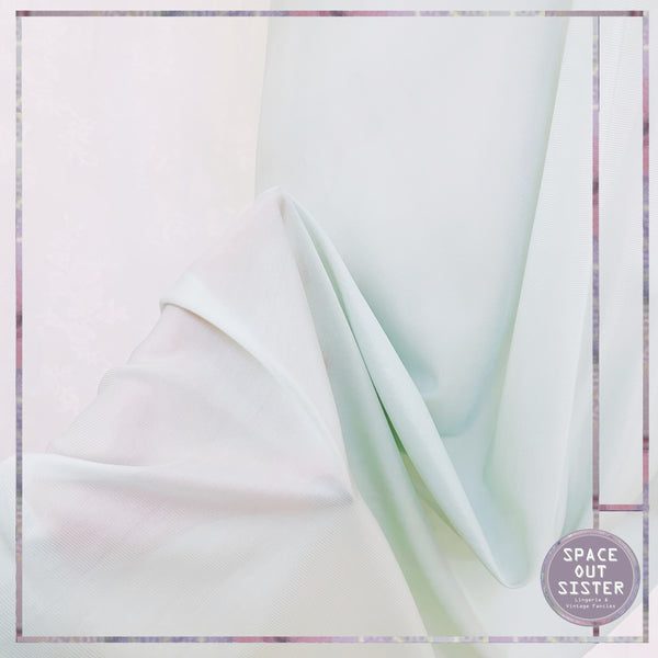 Circa 1970s Seafoam Butterfly Sleeve Nightdress